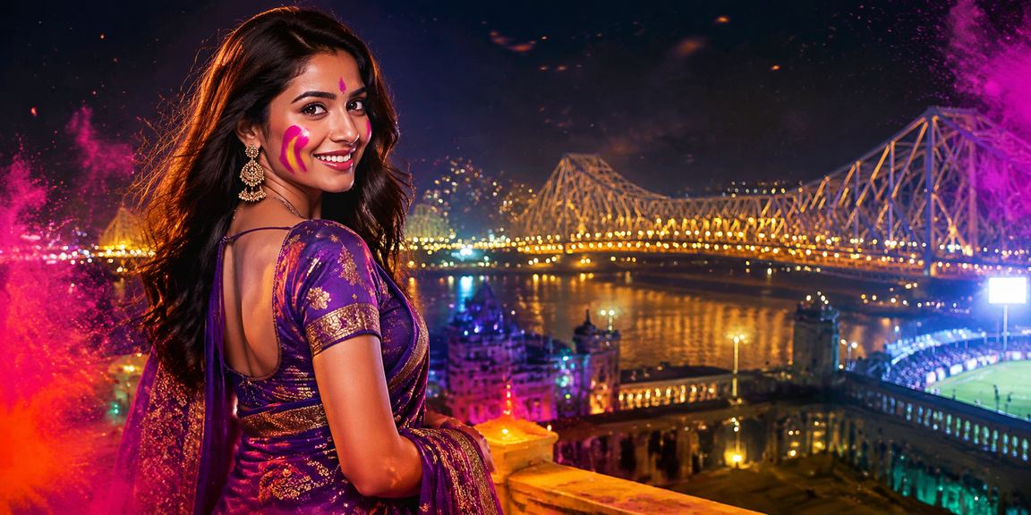 Cricket fans using mobile betting apps during Holi in Kolkata